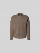 ANNARR Strickjacke mit Knopfleiste in Mittelbraun, Größe L