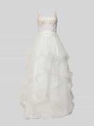 Luxuar Brautkleid mit Details aus Spitze in Offwhite, Größe 32