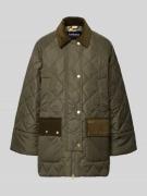 Barbour Regular Fit Steppjacke mit Cord-Details Modell 'ALDBURGH' in O...