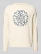 BOSS Orange Regular Fit Strickpullover aus Woll-Mix Modell 'KERBERT' i...