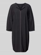 Marc Cain Knielanges Kleid mit V-Ausschnitt in BLACK, Größe 34