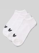 adidas Originals Sneakersocken mit Logo-Print im 3er-Pack in Weiss, Gr...