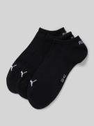PUMA Sneakersocken mit Logo im 3er-Pack in Black, Größe 35/38
