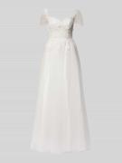 Luxuar Brautkleid mit Herz-Ausschnitt in Offwhite, Größe 34