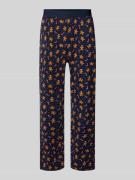 Christian Berg Men Pyjama-Hose mit elastischem Logo-Bund in Mittelbrau...