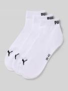 PUMA Damen Sneakersocken im 3er-Pack in Weiss, Größe 35/38