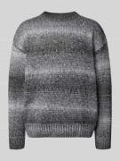 Pegador Oversized Strickpullover mit gerippten Abschlüssen in Graphit,...