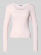 Review Longsleeve mit Rundhalsausschnitt in Rose, Größe L