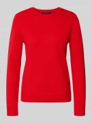 Betty Barclay Strickpullover mit gerippten Abschlüssen in Rot, Größe 3...