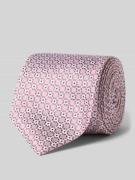 Monti Krawatte aus Seide im Allover-Look (7 cm) in Rose, Größe 1