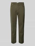 Brax Hose mit Eingrifftaschen Modell 'CADIZ' in Oliv, Größe 36/32