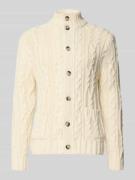 Gant Strickjacke mit Knopfleiste in Offwhite, Größe 4XL