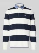 Gant Sweatshirt mit Label-Stitching in Offwhite, Größe 4XL