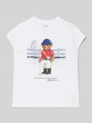 Polo Ralph Lauren Kids T-Shirt mit Motiv-Print und Rundhalsausschnitt ...