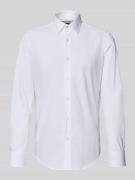BOSS Slim Fit Businesshemd aus Popeline mit Stretch-Anteil in Weiss, G...