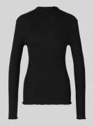 Marc O'Polo Denim Slim Fit Langarmshirt aus Lyocell-Mix in Black, Größ...