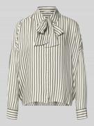 Mustang Hemdbluse mit Knopfleiste Modell 'Ruby' in Weiss, Größe 36