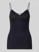 Hanro Slim Fit Unterhemd mit Spaghettiträgern in Black, Größe M