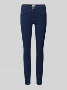 Only Skinny Fit Jeans aus Viskosemischung Modell 'Rain' in Dunkelblau,...