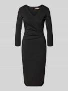 Rinascimento Knielanges Cocktailkleid mit V-Ausschnitt in Black, Größe...