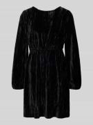 Tom Tailor Denim Minikleid aus Samt in Black, Größe L