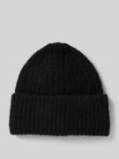 American Vintage Strickmütze mit breitem Bund Modell 'EAST' in Black, ...