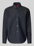 HUGO Oversized Jeansjacke aus reiner Baumwolle Modell 'EMIKOL' in Blau...