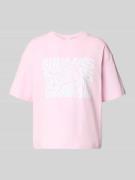 Mey Pyjama-Oberteil mit Motiv-Print in Rosa, Größe L