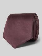 Willen Krawatte aus Seide in Aubergine, Größe 1