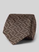 Willen Krawatte aus Seide im Allover-Look (7,5 cm) in Mittelbraun, Grö...