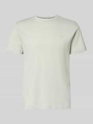 Lerros T-Shirt mit Label-Stitching in Lind, Größe L