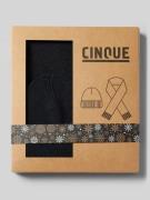 CINQUE Schal und Mütze aus Woll-Mix im Set in Black, Größe 1
