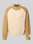 ANOTHER COTTON LAB Strickjacke mit Reißverschluss in Weiss, Größe L