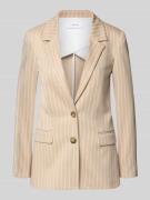comma Blazer mit Reverskragen in Beige, Größe 34