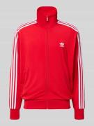 adidas Originals Sweatjacke mit Stehkragen in Rot, Größe L