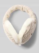 Barts Ohrenwärmer mit Zopfmuster Modell 'Monique' in Offwhite, Größe 1