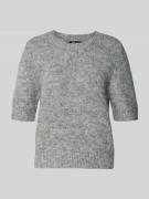 Gina Tricot Strickpullover mit 1/2-Arm und Rundhalsausschnitt in Hellg...