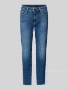Marc Cain Jeans mit 5-Pocket-Design in Bleu Melange, Größe 34