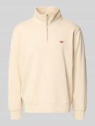 Levi's® Sweatshirt mit Label-Detail in Beige, Größe L
