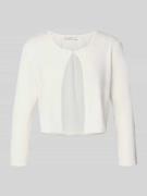 Jake*s Cocktail Bolero mit 3/4-Ärmel in Offwhite, Größe 42