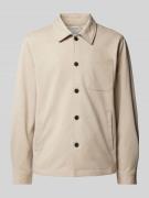 Lindbergh Hemdjacke mit aufgesetzten Brusttasche in Sand, Größe XL