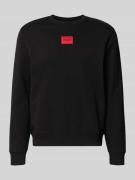 HUGO Sweatshirt aus Baumwolle Modell ' Diragol' in Black, Größe M