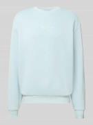 KARL KANI Sweatshirt mit Label-Stitching in Hellblau, Größe L
