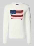 Polo Ralph Lauren Strickpullover mit Rundhalsausschnitt in Offwhite, G...