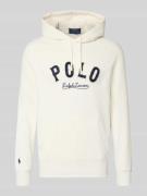 Polo Ralph Lauren Hoodie mit Label-Stitching und Känguru-Tasche in Off...