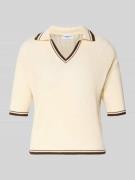 Marella Regular Fit T-Shirt in Strick-Optik Modell 'Lembi' in Offwhite...