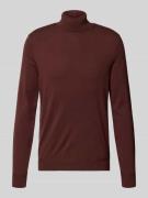 CINQUE Rollkragenpullover aus Viskose-Mix Modell 'Nick' in Bordeaux, G...