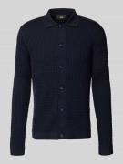 CINQUE Strickjacke mit Strukturmuster Modell 'Yuris' in Marine, Größe ...