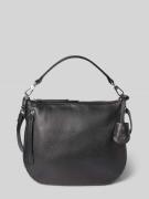 Abro Handtasche aus Leder mit Reißverschluss in Black, Größe 1