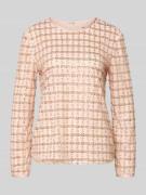 Emporio Armani Blusenshirt mit Rundhalsausschnitt in Hellrosa, Größe 3...